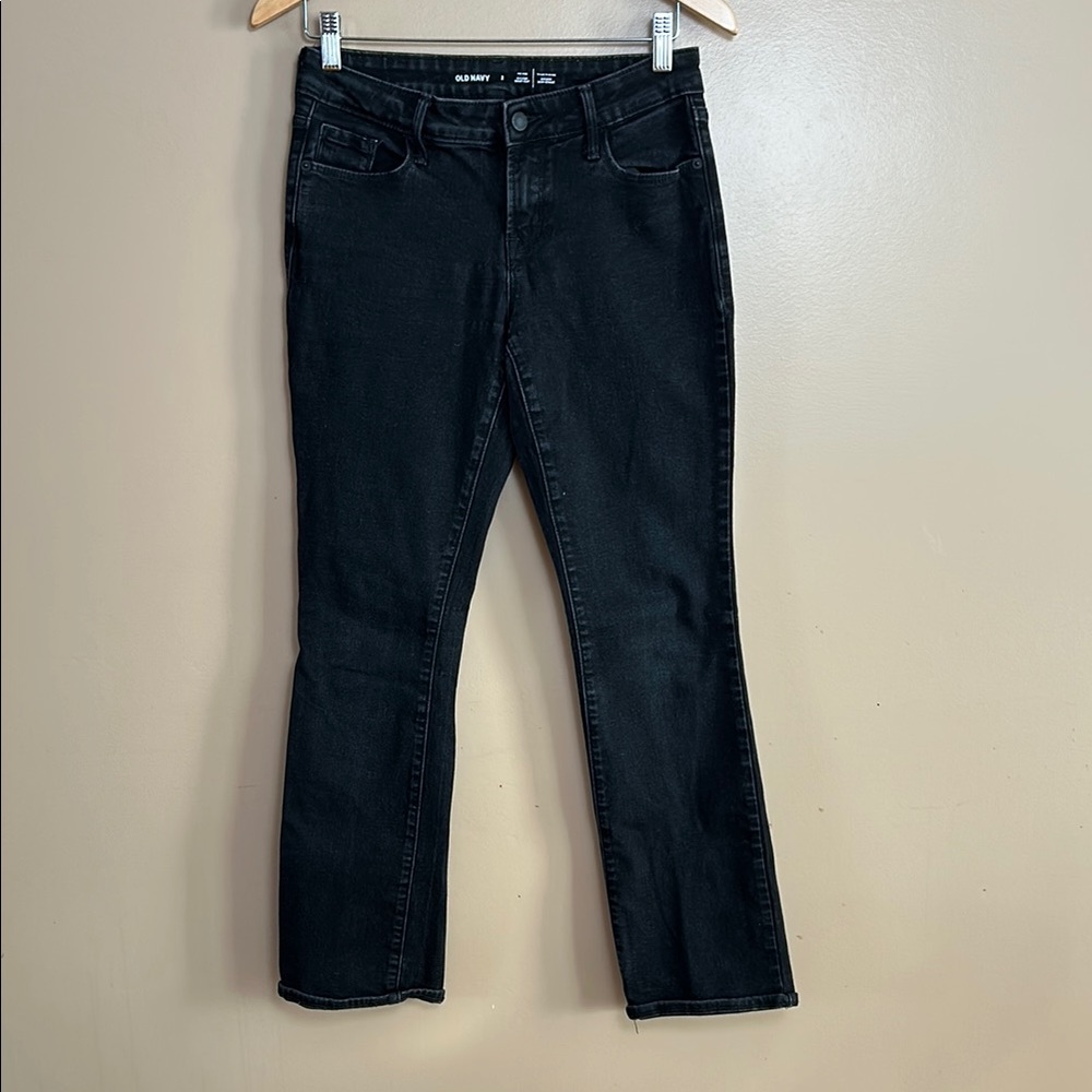 Black Mid Rise Old Navy Black Bootcut Jeans